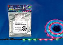 Светодиодная лента 12В Uniel ULS-F20-5050-30LED/m-10mm-IP65-DC12V-7,2W/m-5M-RGB SMART картинка 